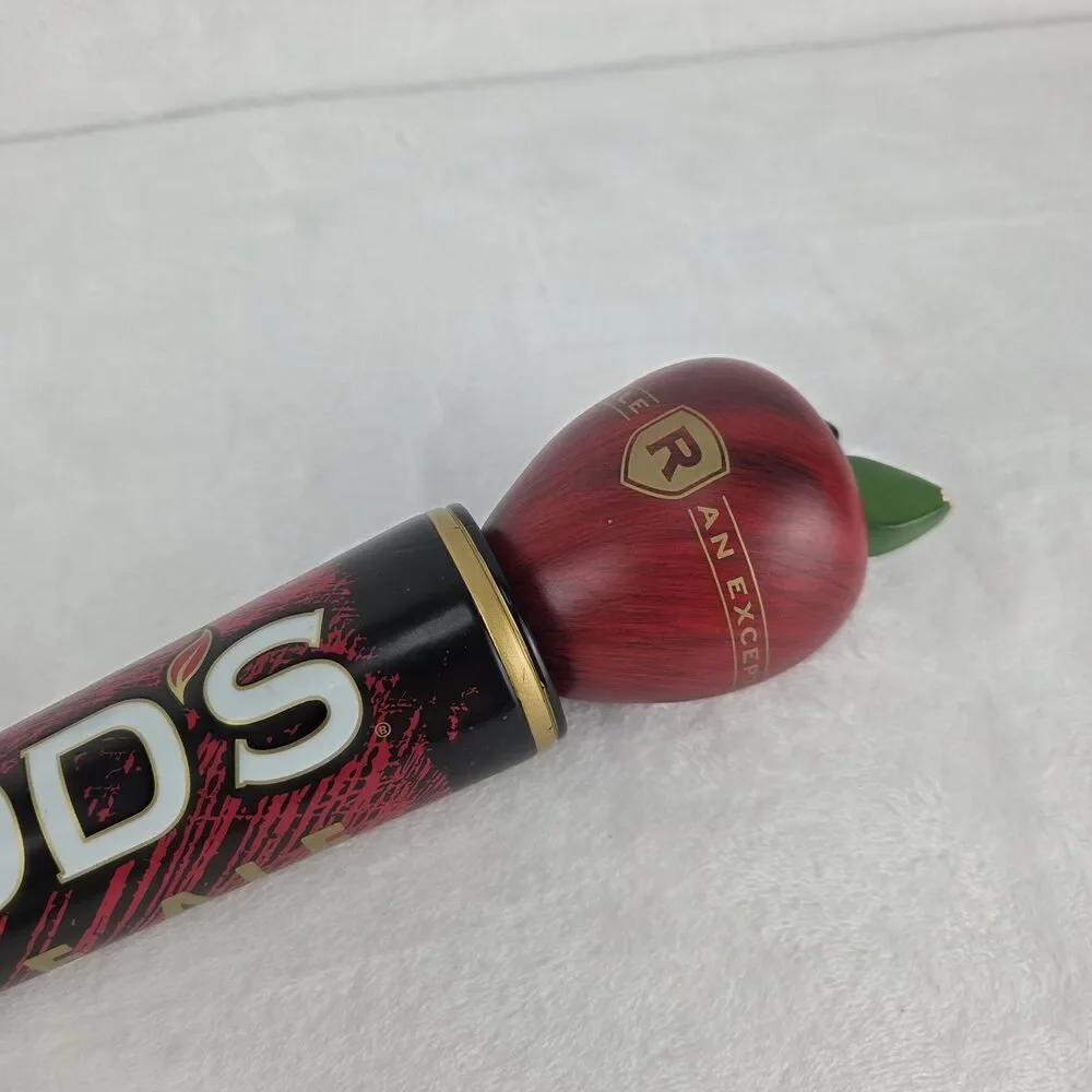 Vintage Redd's Apple Ale Beer Tap Handle Red Apple Draft Tap Knob Man Cave 13